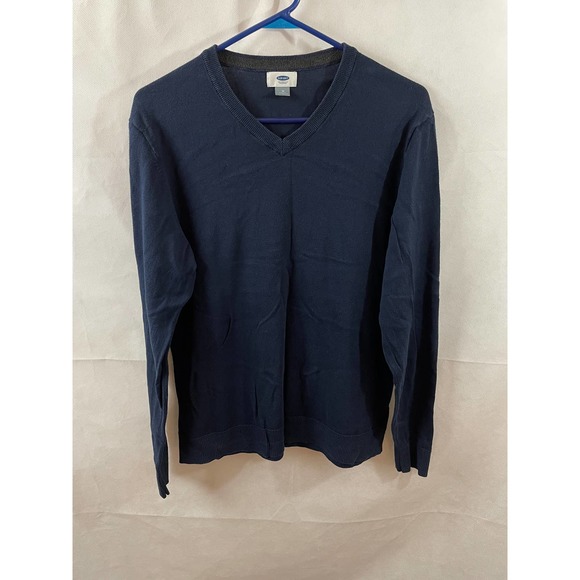 Old Navy Other - Old Navy Men's Navy Blue V-neck Long Sleeve Pullover Knit Sweater Medium